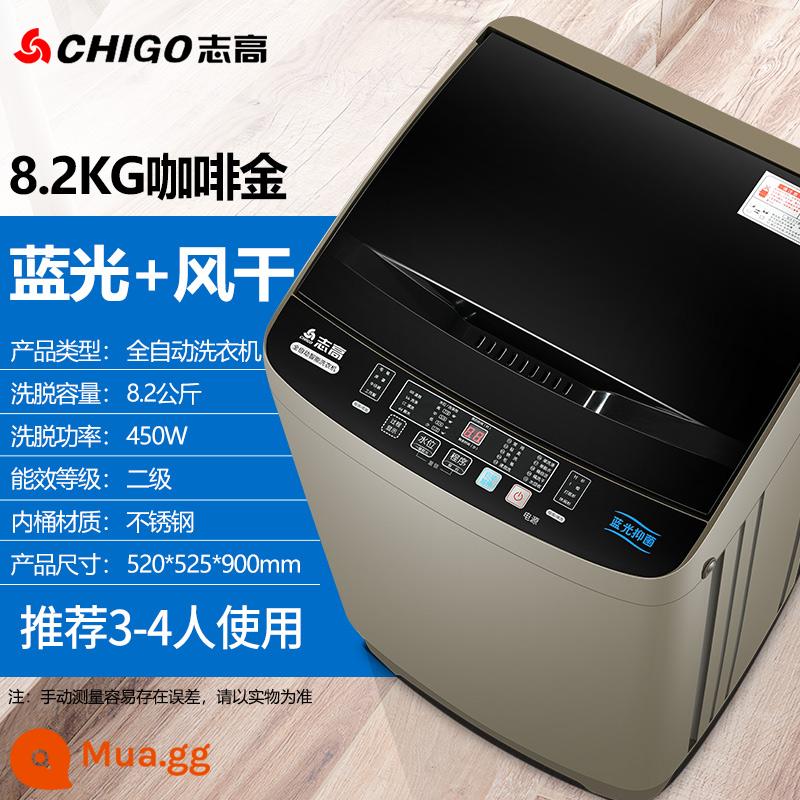 Zhigao 7.5/8,5 kg Máy giặt đầy đủ -Nội thất cho thuê ký túc xá nhỏ trẻ em cho trẻ em - ⒏⒉kg sấy khô bằng ánh sáng xanh vàng