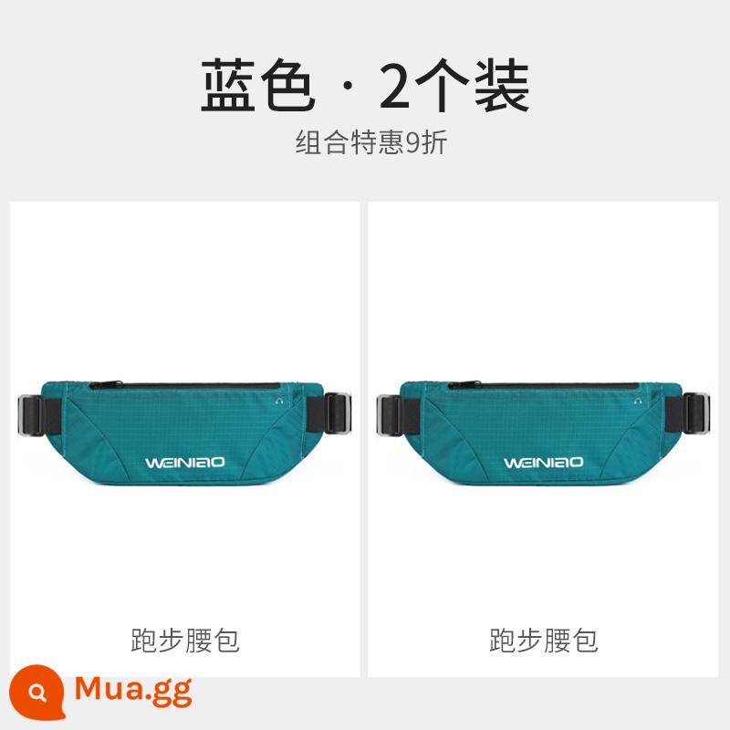 Túi thắt lưng thể thao dành cho nữ 2022 túi điện thoại chạy bộ mới dành cho nam thiết bị chống thấm nước dành cho nữ chạy bộ buổi sáng túi đeo thắt lưng giải trí đặc biệt dành cho nữ - Gói Blue-2 (giảm 10% ưu đãi đặc biệt)
