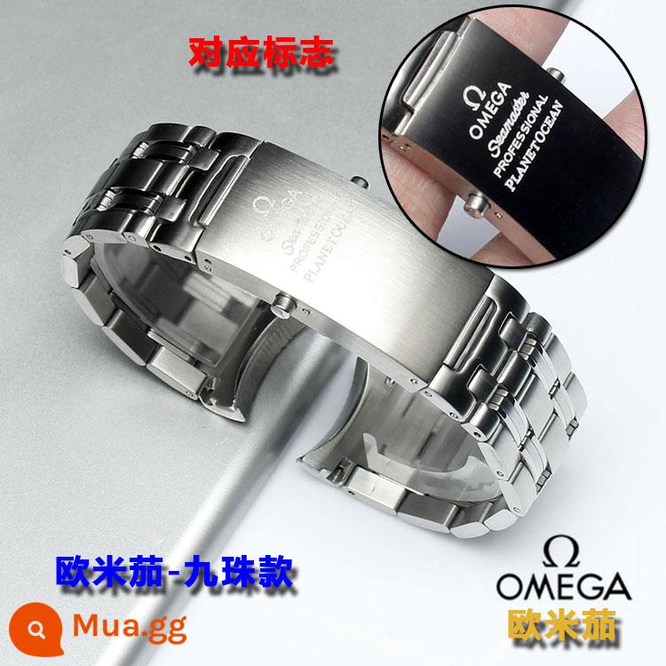 Omega Sea Horse 300 Steel 600 Super Fighter Ocean Heart Original Men Watch Band 18/20/22mm - Phong cách chín hạt