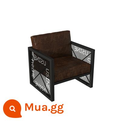 Retro Winding Wind and Iron Art Bar Card Sofa Sofa Âm nhạc BARBECUE BARBECUE BARBECUE BAR Bàn và Ghế Kết hợp Ghế - Sofa lưới đơn 60x65x80