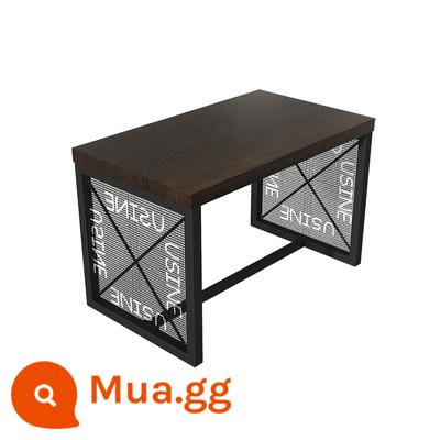 Retro Winding Wind and Iron Art Bar Card Sofa Sofa Âm nhạc BARBECUE BARBECUE BARBECUE BAR Bàn và Ghế Kết hợp Ghế - Bàn lưới gỗ đôi 120X60X75