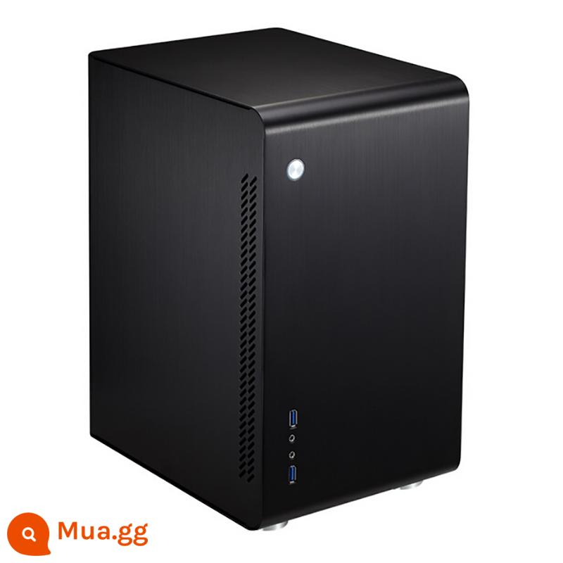 Qiao Sibo U3 hoàn toàn bằng nhôm MATX bo mạch chủ văn phòng nhà ITX mini HTPC nguồn tiêu chuẩn máy tính để bàn máy tính để bàn vỏ chính - Qiaosibo U3 màu đen kèm quạt 12cm + lọc bụi