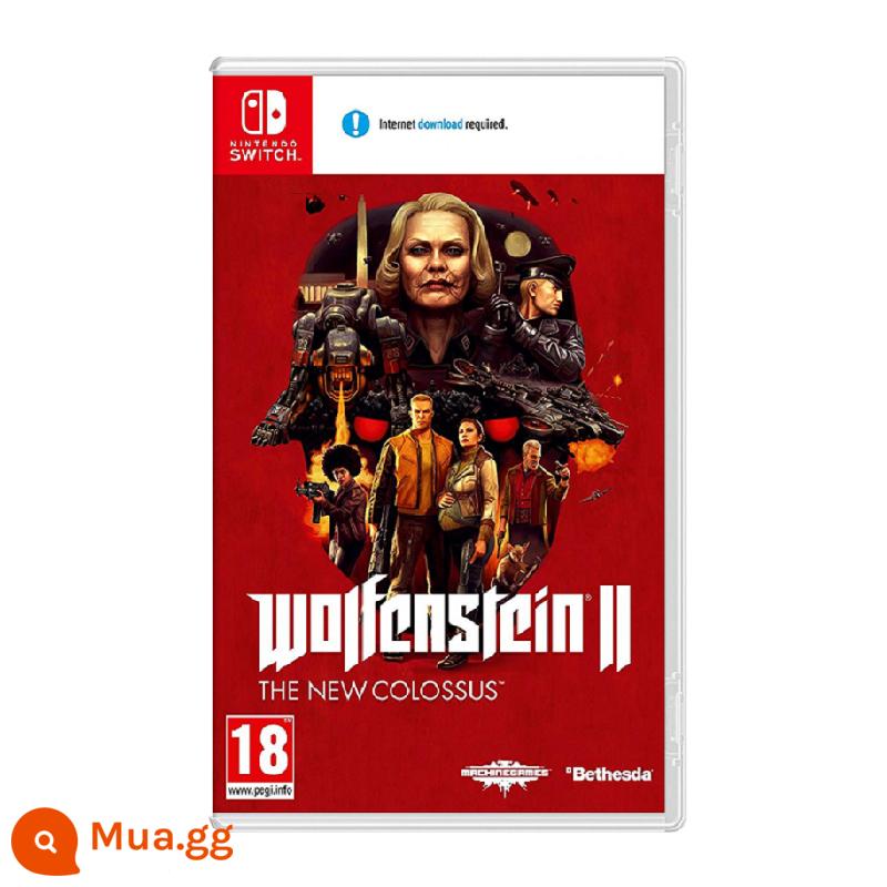 Nintendo Switch Game Cassette Sử Dụng Chính Hãng Zelda Mario Opel Kemeng Sword Shield Zhuzi NS Tái Chế - Wolfenstein 2