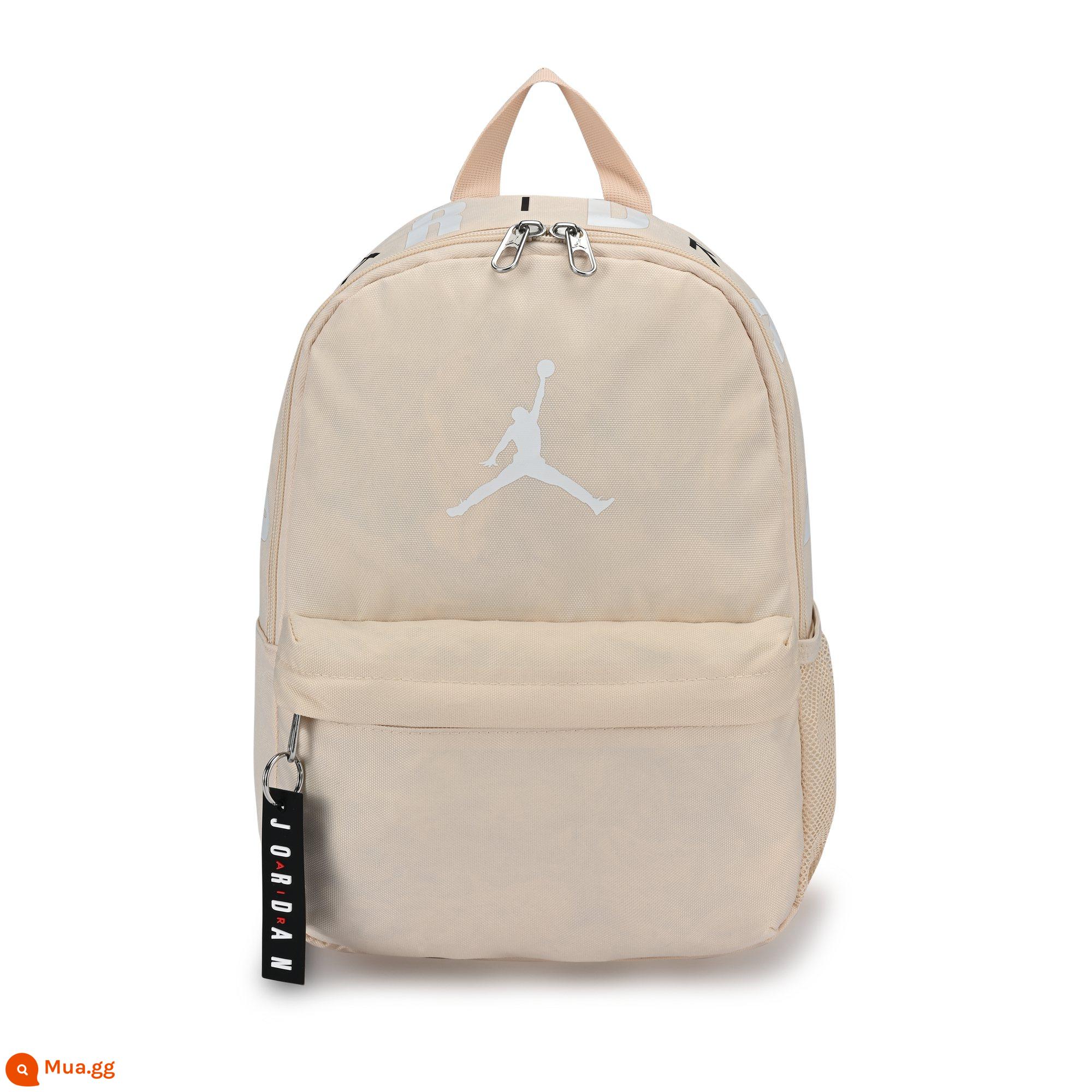 Jordan chính hãng Nike Jordan AIR balo đi học túi khóa kéo túi rộng rãi DV5304 - 219 ngọc trai trắng