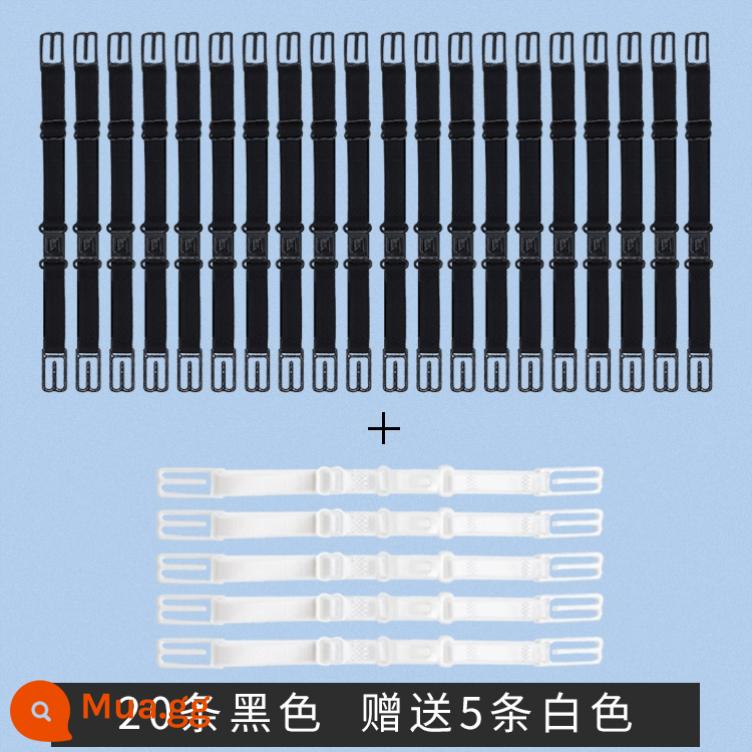 Tạo tác tai chống tổn thương với mặt nạ, dây buộc mở rộng, bảo vệ tai có thể điều chỉnh, móc chống đau cho trẻ em dành cho người lớn, không có móc tai - Gói 20 miếng màu đen [5 miếng màu trắng miễn phí] không bao gồm mặt nạ