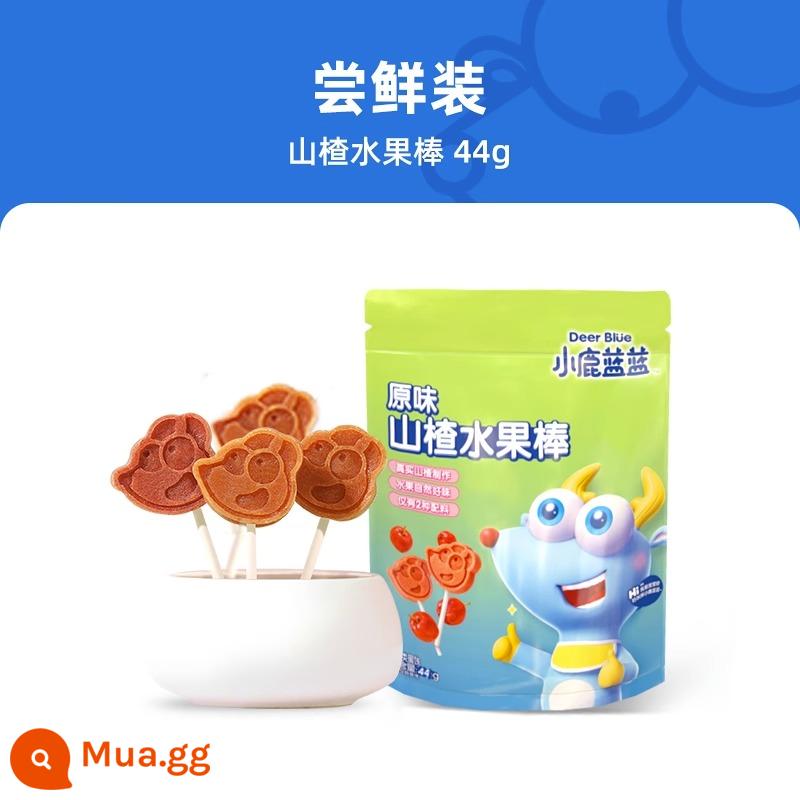 Fawn Blue Hawthorn Lollipop Snacks Một tuổi thực sự thanh thanh trái cây cho bé Tốt cho sức khỏe 3 Dinh dưỡng 2 Không có chất phụ gia Trẻ em - [Gói Hương Vị] Hương vị nguyên bản 44g*1 túi