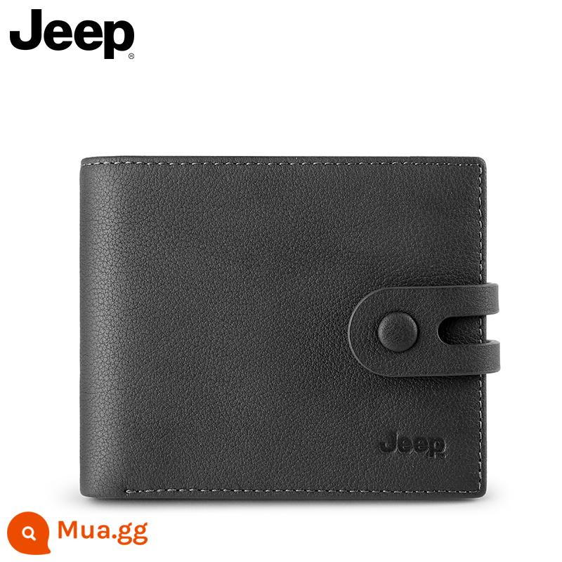 Ví Jeep Da Nam Ví Ngắn Da Bò Ví Nam Quà Tặng Sinh Nhật Gói Thẻ Bằng Lái Xe Tất Cả Trong Một - Gray920079311