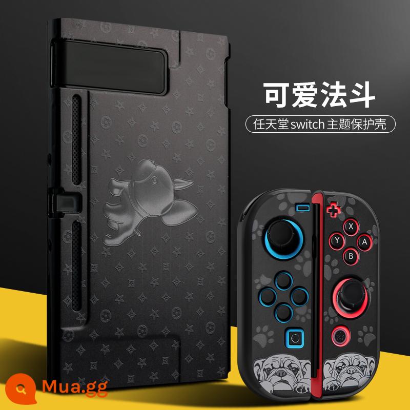 Vỏ bảo vệ Nintendo Switch Vỏ bảo vệ switcholed đế cắm được tay cầm ns vỏ hai mảnh vỏ silicon vỏ mềm phụ kiện màn hình oled riêng biệt nhãn dán nslite vỏ cứng mờ - Switch vỏ cứng mới nâng cấp [ French Dou] đi kèm film + nắp