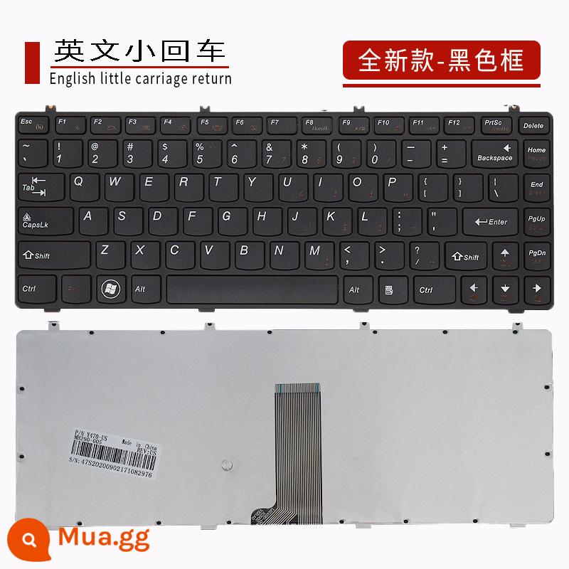 Bàn phím máy tính xách tay Lenovo IdeaPad Y470 Y470N Y470P Y471 Y471A Y475 Y470A - khung màu đen