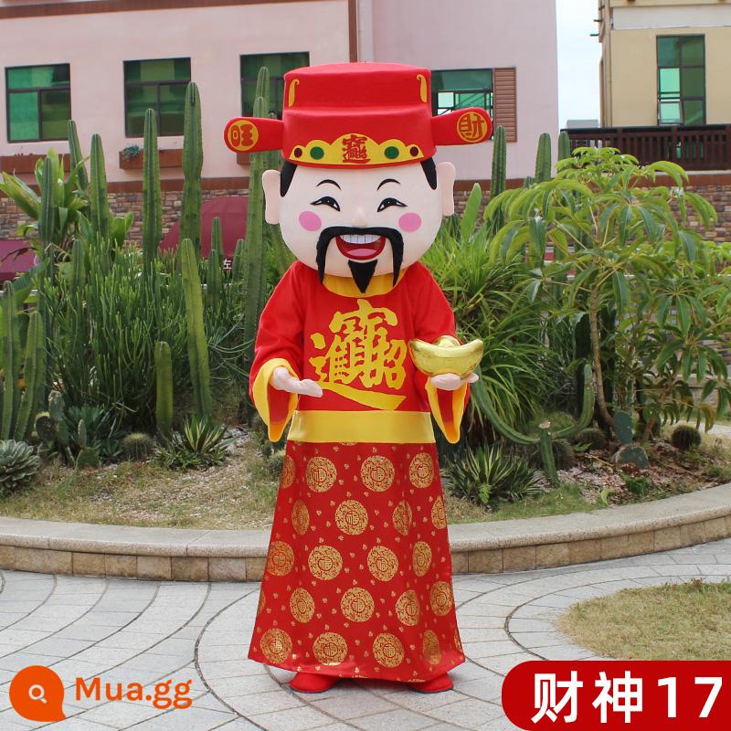 God of Wealth Cartoon Doll Quần áo năm mới Linh vật người lớn đi bộ Đường đi bộ Puppet Performance Hiệu suất Máy chủ búp bê - Thần tài 17