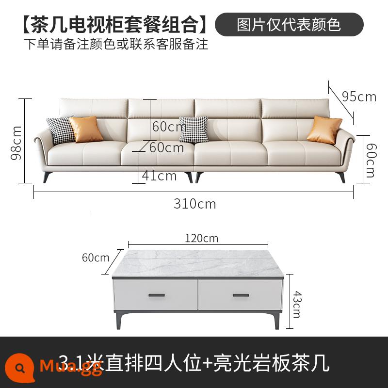 2022 Công nghệ mới Vải Sao sofa Đơn vị nhỏ, Ba người bốn người, Phòng khách Vải hiện đại đơn giản - Bốn chỗ ngồi (3,1 mét) + bàn cà phê