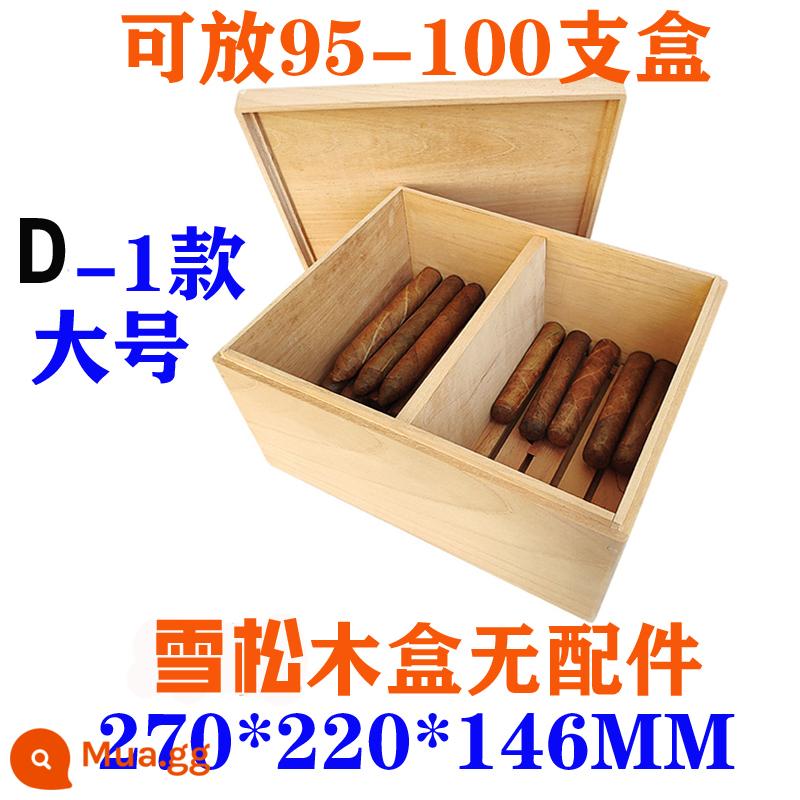 Humidor gỗ đặc nhập khẩu hộp gỗ tuyết tùng Tây Ban Nha hộp gỗ di động xì gà nhà sản xuất hộp tạo độ ẩm xì gà Chunhua - Hộp 100 miếng gỗ tuyết tùng 270*220*146MM