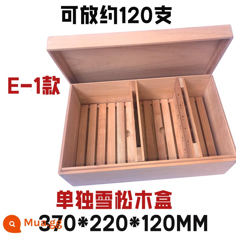 Humidor gỗ đặc nhập khẩu hộp gỗ tuyết tùng Tây Ban Nha hộp gỗ di động xì gà nhà sản xuất hộp tạo độ ẩm xì gà Chunhua - Hộp gỗ tuyết tùng 120 miếng 370*220*120mm