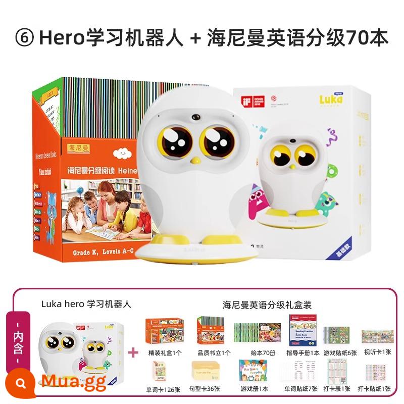 Luka Hero học tiếng Anh thông minh đọc sách tranh robot đọc bút máy dạy học sớm câu chuyện - Bộ hộp quà Heinemann 70 tập được xếp loại tiếng Anh