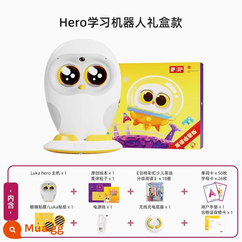 Luka Hero học tiếng Anh thông minh đọc sách tranh robot đọc bút máy dạy học sớm câu chuyện - Hộp quà sang trọng anh hùng