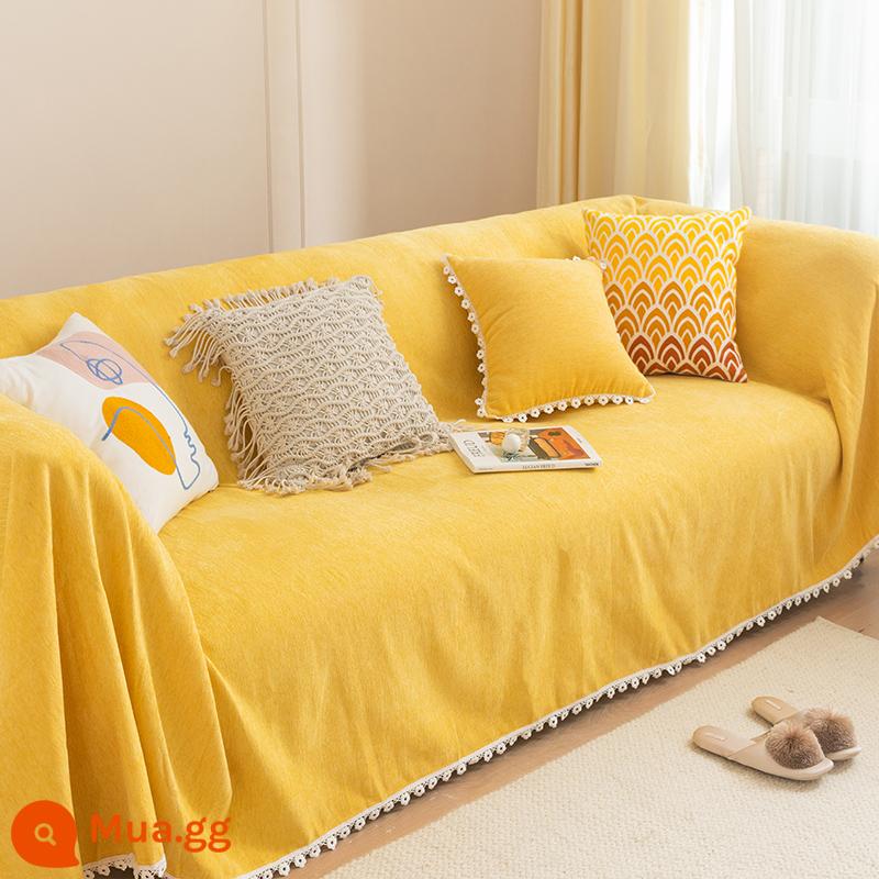 Nam Việt Quất Nhà Bắc Âu Ins Voan Sofa Khăn Full Đa Năng Ghế Sofa Đệm Tất Cả Ghế Sofa Bọc Ghế Sofa - JiaY-sữa trứng (cạnh cúc)