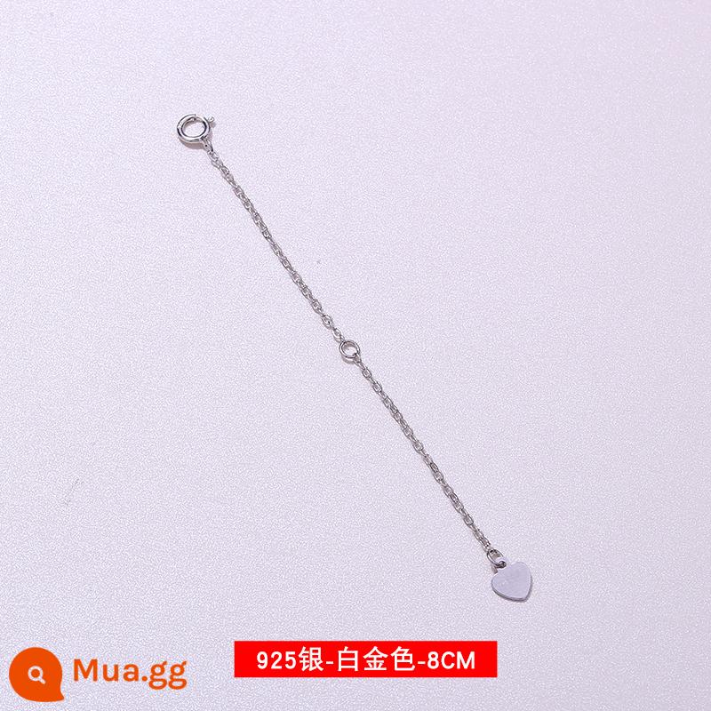 Tay Bạc 925 Vòng Cổ Mở Rộng Nối Dài Dây Chuyền Mạ Bạc Vàng 18K Dây Chuyền Phụ Kiện Ngọc Trai Xương Đòn Dây Chuyền Đuôi Khóa Dài - Dây chuyền mở rộng hình chữ thập có lịch ◆8cm (vàng trắng)