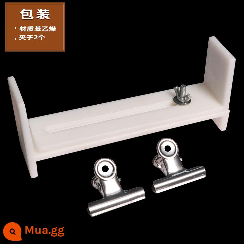 Tay Đan Dây Hiện Vật Dụng Cụ Dây Đỏ Đan Tay Dây Đan Dây Cố Định Khung Handmade Dây Tự Làm Chất Liệu Túi - Khung/mảnh dệt chống rơi màu trắng mới + 2 kẹp cố định