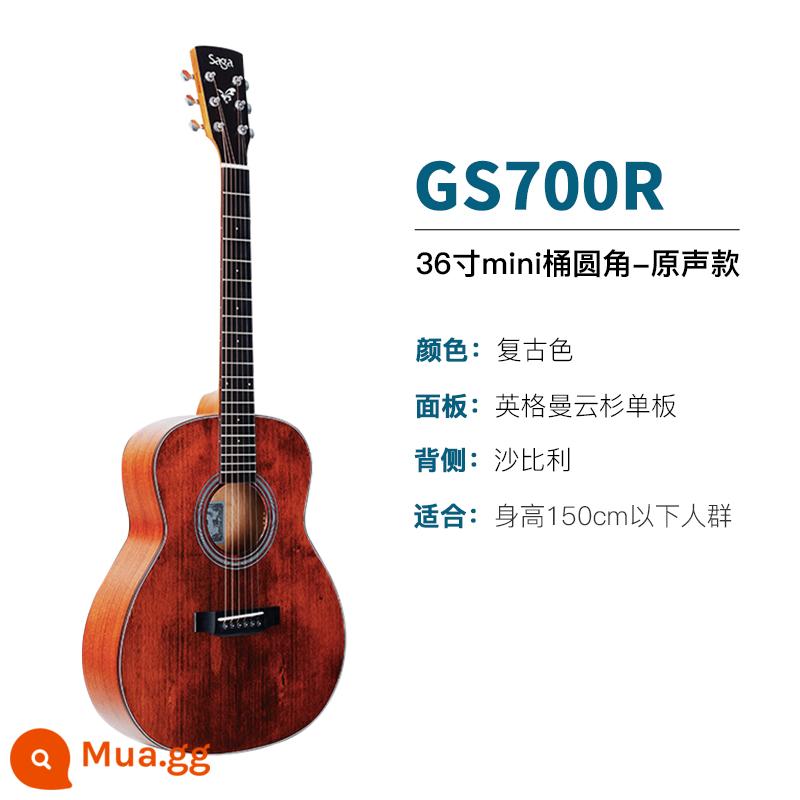 Giới thiệu đàn guitar Saga sf700 cho người mới bắt đầu chơi đàn guitar acoustic dân gian Saga 41 inch chính hãng được khuyên dùng cho bé trai và bé gái - GS700R/36 inch/mini/các góc bo tròn/màu cổ điển