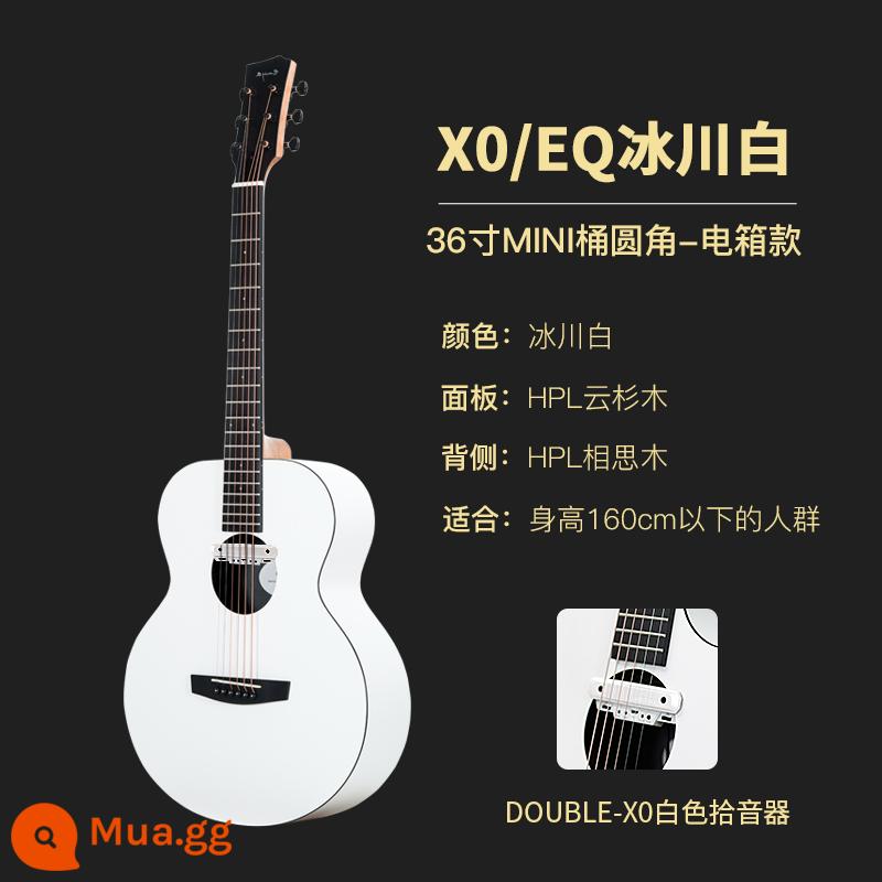 enya Đàn guitar Enya X0 giá trị cao màu trắng sông băng 41 inch đàn guitar dân gian dành cho người mới bắt đầu mô hình du lịch 36 inch dành cho nam và nữ - EM-X0/36 inch/màu trắng sông băng/mẫu hộp điện [có thể đục lỗ màu trắng]