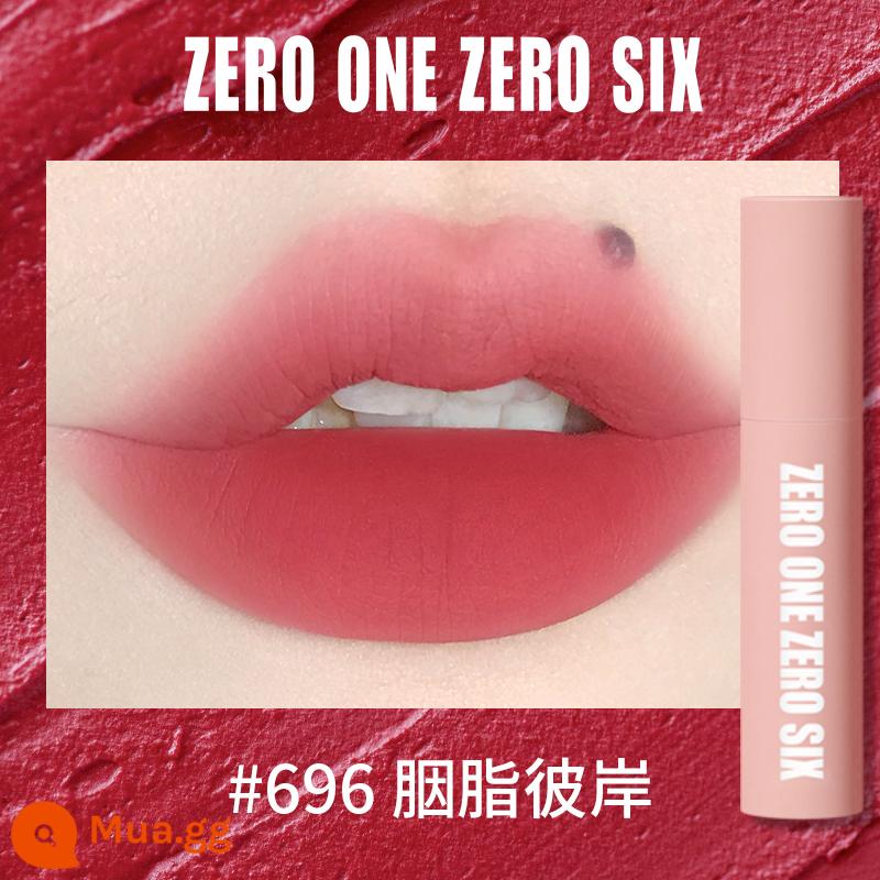 Zero One Zero Lu 0106 Lip Mud Lip Men Lip Gloss Matte Peach Không Kéo Khô Tinh Khiết Desire Sinh Viên Thể Hiện Màu Trắng - 696 Rouge The Other Side Atmospheric Powder Mist Lip Bùn