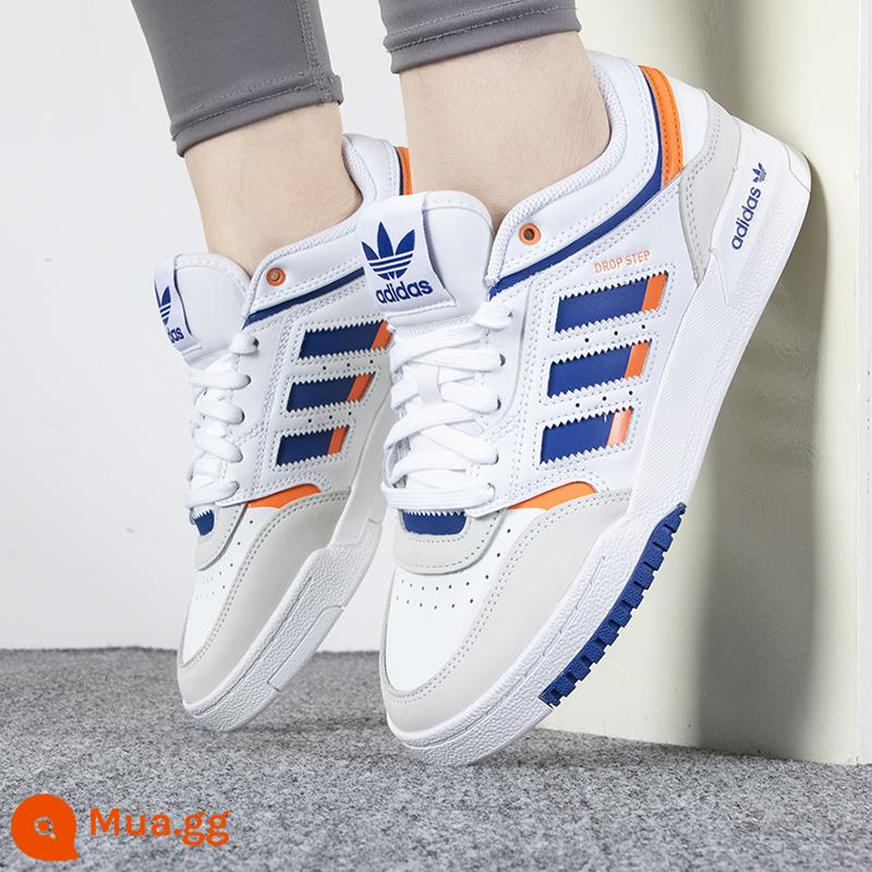 Giày thể thao hàng đầu chính thức của Adidas clover giày nam giày nữ mùa đông 2022 giày chính hãng mới giày thể thao - trắng/xanh/cam