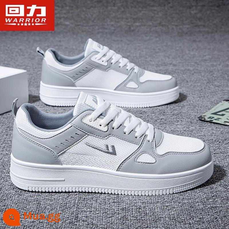 Kéo Lại Giày Nam Thoáng Khí Mùa Hè 2023 Mới Giày Thể Thao Lưới Nam Sneaker Nam Nhỏ Trắng Giày Nam - Trắng Xám 1429 [Lưới thoáng khí]