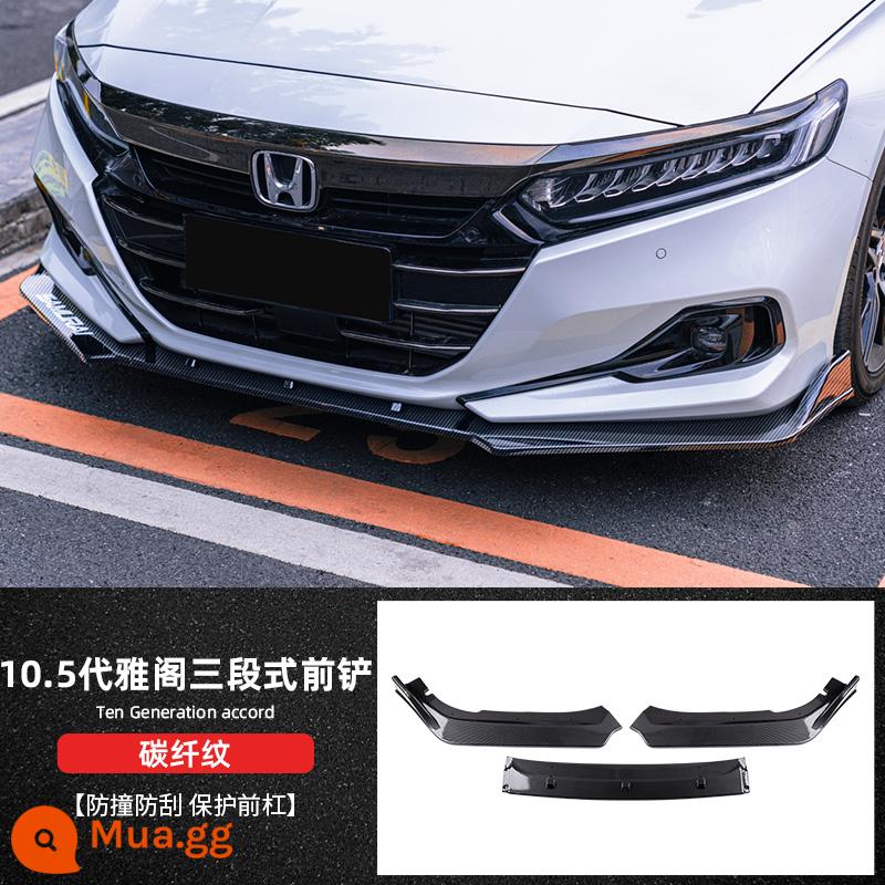 Thế hệ thứ mười rưỡi của Accord xẻng trước sửa đổi trang trí giữa lưới được bao quanh bởi môi trước AK ACR lưới giữa bên hông bộ thể thao ở góc - Thế hệ 10.5 [xẻng ba tầng phía trước] họa tiết sợi carbon-[gửi nhãn dán Samurai tiếng Anh]