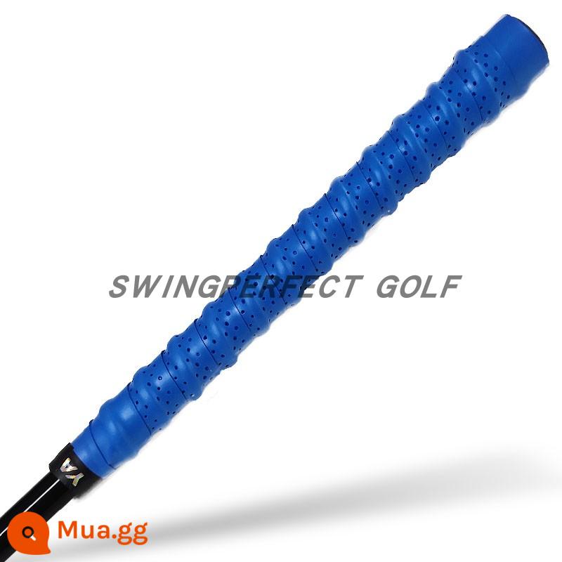 Hai màu keel tay cầm câu lạc bộ golf keo đấm dây đeo chống trượt thấm hút mồ hôi da thoáng khí chống mài mòn nhiều màu - màu xanh da trời