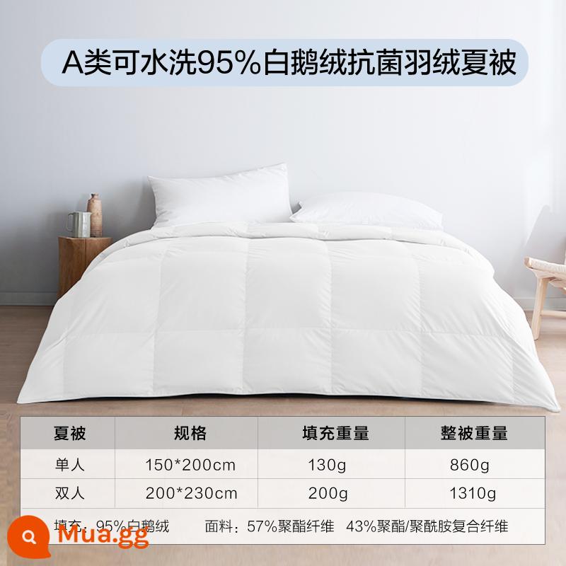 Netease được lựa chọn nghiêm ngặt xuống chăn 95 lông ngỗng trắng chăn mùa đông lõi chăn mùa xuân và mùa thu chăn dày chăn lông ngỗng ấm 957 chăn - Chăn mùa hè màu trắng [kiểu mới 2023] lông ngỗng trắng 95