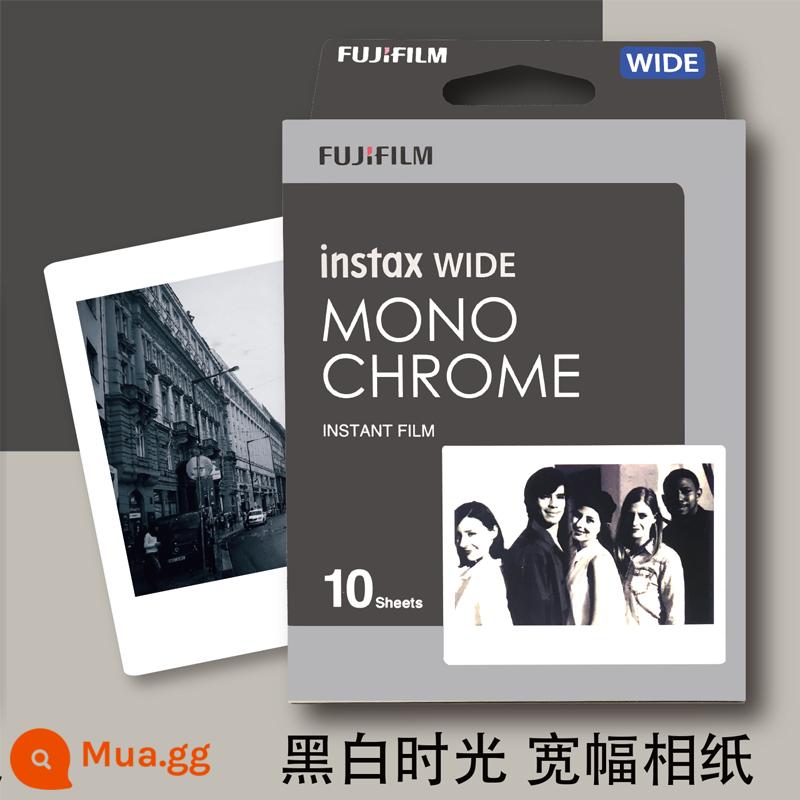 Giấy ảnh máy ảnh lớn khổ rộng 5 inch Polaroid instax w300 210 200 film lớn viền trắng chân đế chụp - 10 tờ giấy ảnh đen trắng khổ lớn