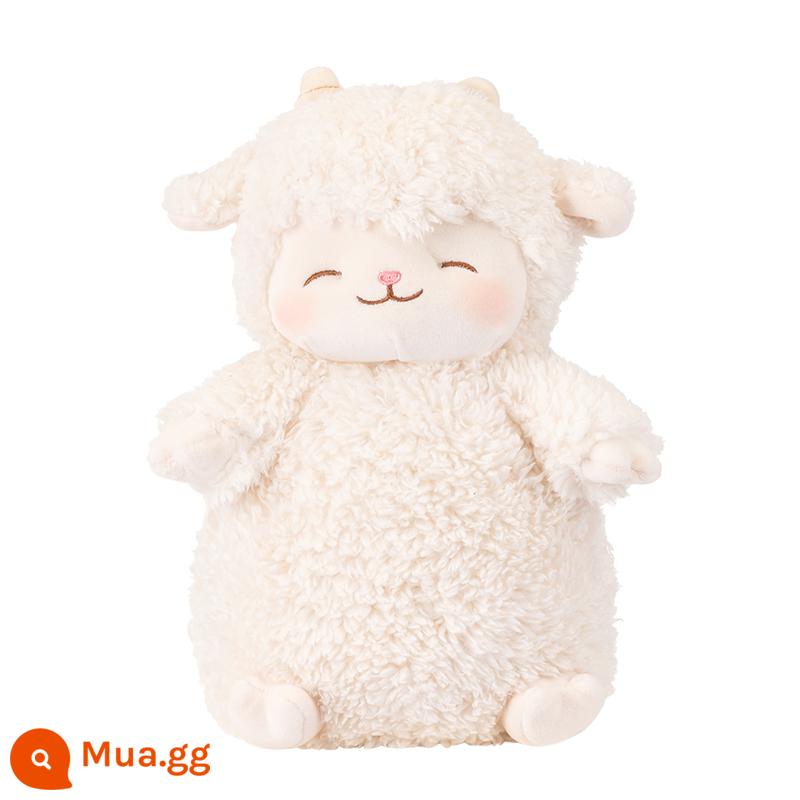 MINISO thương hiệu nổi tiếng thịt cừu búp bê cừu chảy máu búp bê đồ chơi sang trọng gối dễ thương món quà sinh nhật - Cừu Series-Cừu Đứng (Trắng Ấm) 18*27cm