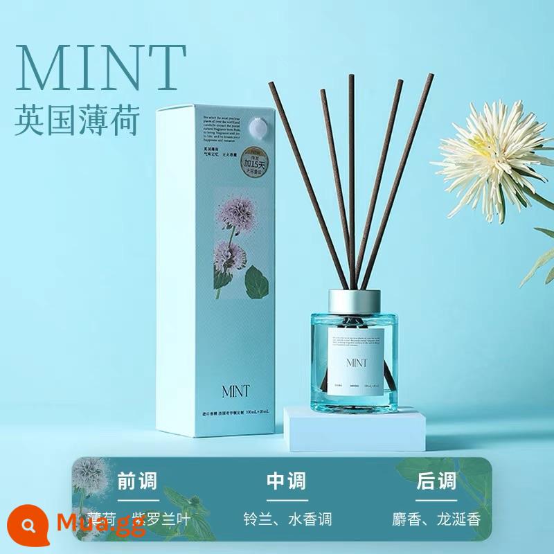 MINISO hương thơm không cháy trong nhà lâu dài làm mát xe hơi nhà vệ sinh khử mùi nước hoa phòng ngủ - Huayuhuayu Bạc hà Anh 120ml