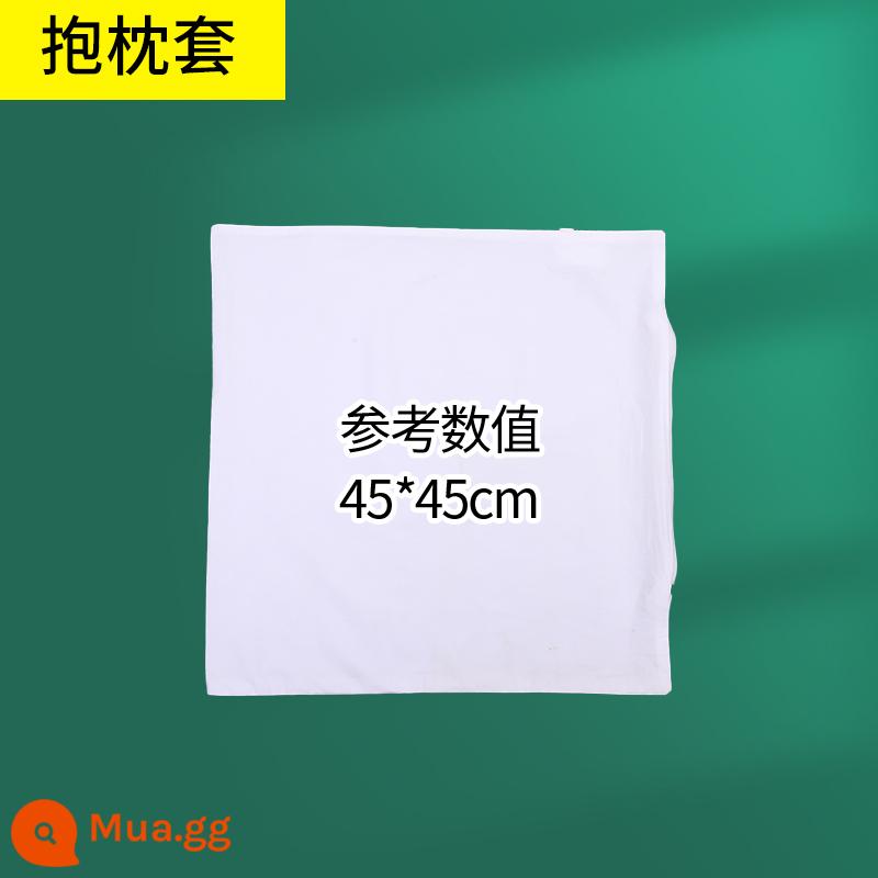 Dây Buộc Thuốc Nhuộm Bộ Dụng Cụ Chất Liệu Thủ Công Tự Làm Không Nấu Sắc Tố Trẻ Em Cotton Nguyên Chất Áo Thun Vuông khăn Túi Vải Vải - Vỏ gối lớn màu trắng kem