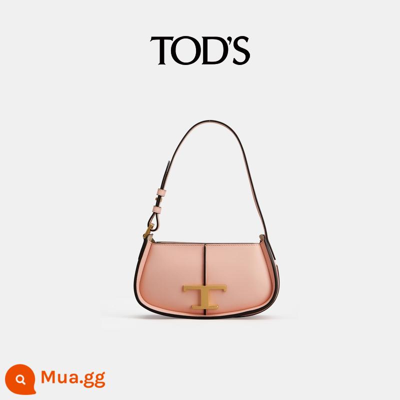 [Quà Năm Mới] TOD'S Đầu Xuân Sản Phẩm Mới Túi Nữ T TIMELESS Túi Yên Ngựa Túi Sát Nách Túi Đeo Vai - Hồng