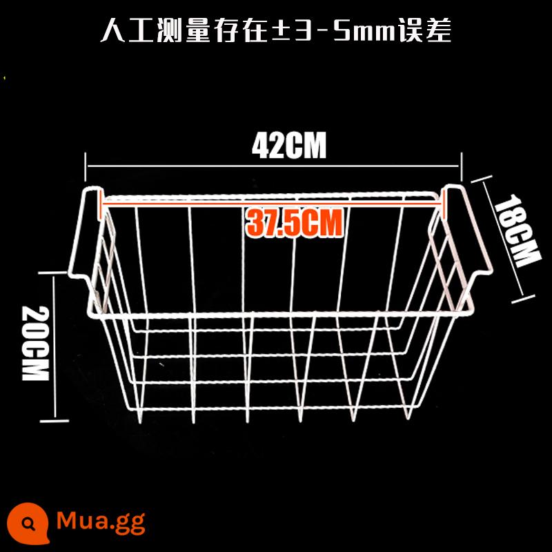 Tủ Đông Giỏ Treo Giỏ Đựng Thực Phẩm Tủ Đông Có Giá Để Đồ Nội Bộ Lưới Giỏ Giỏ Đựng Thực Phẩm Giỏ Treo Kệ Chia Khung Đa Năng - Dài 42cm, rộng 18cm, cao 20cm, tải trọng 60kg