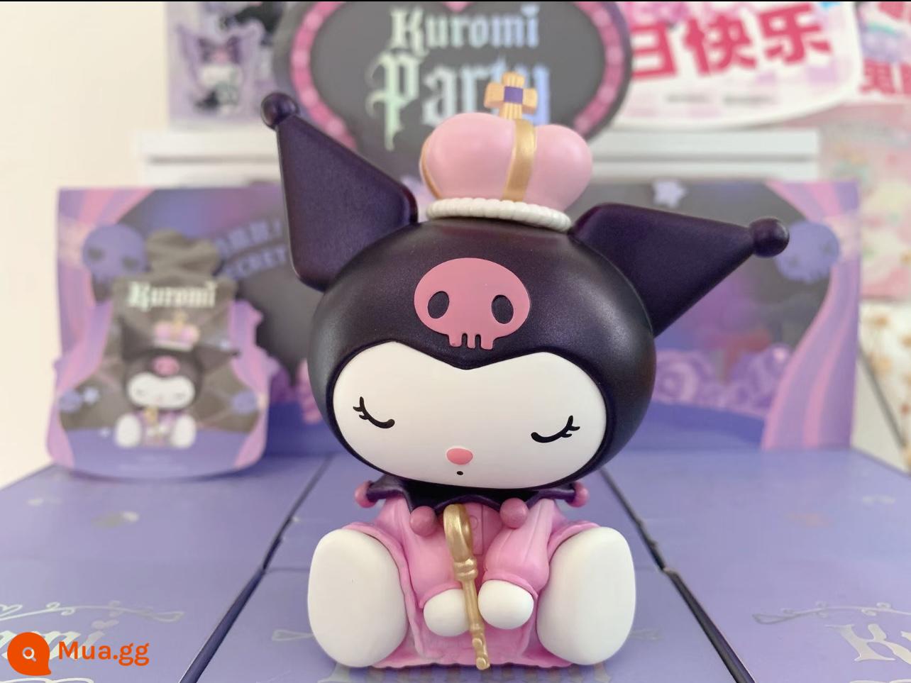 Chính Hãng MINISO Sanrio Kulomi Blind Box Lucky Series Trang Trí Xe Ô Tô Hợp Thời Trang Chơi Búp Bê Quà Tặng Cho Bé Gái - Series Sinh nhật-Mở hộp Công chúa ngủ trong rừng