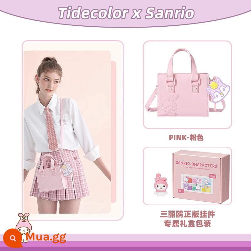 Tidecolor doanh túi Kulomi túi xách nữ Cambridge túi Kulomi món quà sinh nhật cô gái - Giai điệu [Hồng + Búp bê giai điệu]