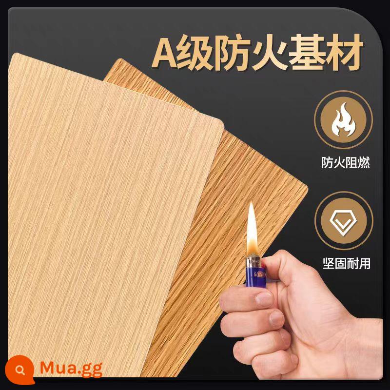 Tấm ốp tường bằng gỗ Veneer Ván ốp tường bằng sợi gỗ tre Tường nền kim loại than tre Tấm ốp tường tích hợp PVC Tấm ốp tường pha lê carbon - Bảng chống cháy loại A (tấm băng và lửa)