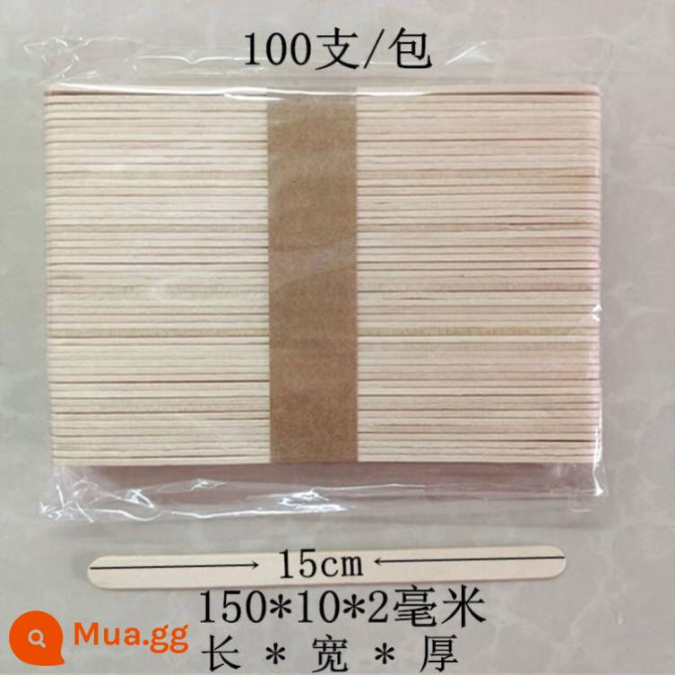 Hot-bán cấp thực phẩm ice cream stick popsicle stick popsicle stick thanh gỗ mô hình que kem thủ công thanh 100 miễn phí vận chuyển - 150*10*2mm 100 miếng