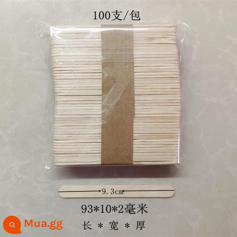 Hot-bán cấp thực phẩm ice cream stick popsicle stick popsicle stick thanh gỗ mô hình que kem thủ công thanh 100 miễn phí vận chuyển - 93*10*2mm 100 miếng