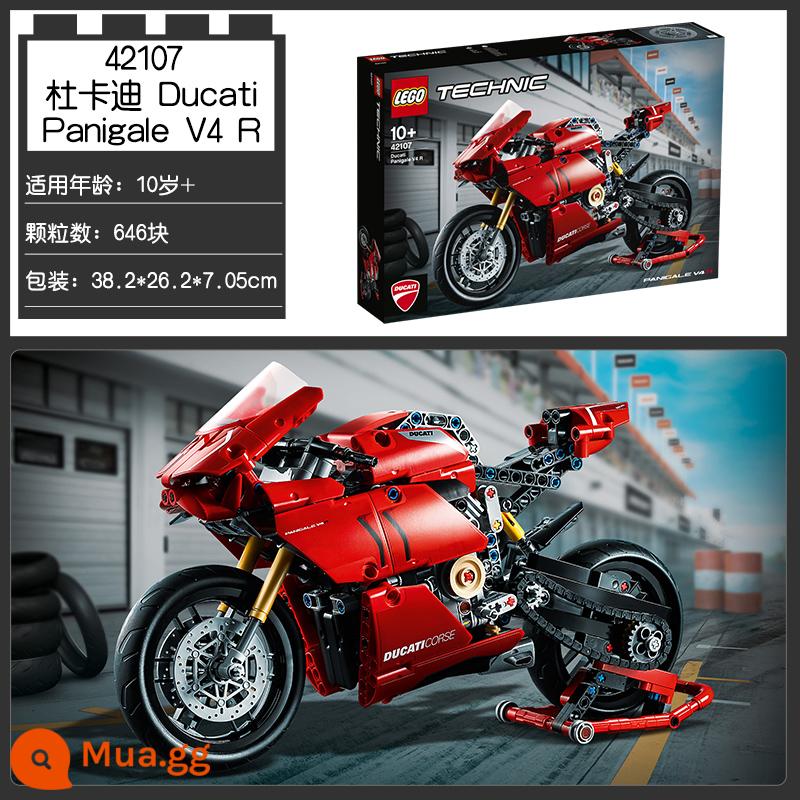 [Quà năm mới] LEGO Lego Mechanics 42107 Khối xây dựng đầu máy Ducati V4 R đồ chơi cậu bé - Ducati 42107