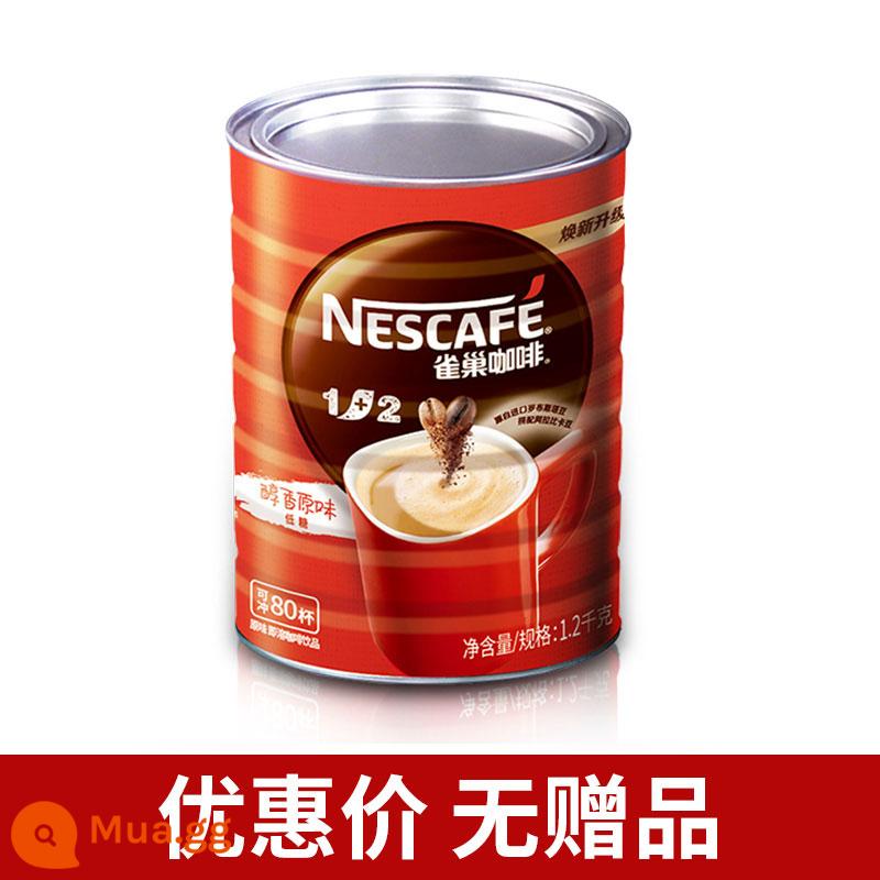 Cà phê Nestle 1+2 hương vị nguyên bản lon lớn 1200g Bột cà phê hòa tan 3 trong 1 lon 1.2kg cà phê Nestle - 1200g*1 lon★Không có quà tặng, giảm giá 5 nhân dân tệ khi đến nơi