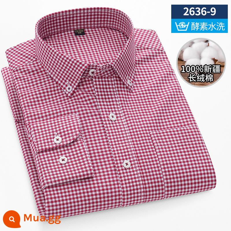 Ralph Lauren Polo Mùa Xuân Áo Sơ Mi Cotton Nam Dài Tay Sọc Trung Niên Công Sở Mỏng Nam Cotton Oxford Áo Sơ Mi - 2636-9 [tay áo dài 100% cotton]