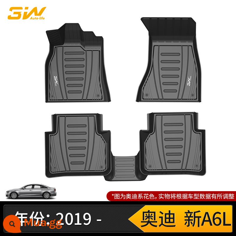 3W full TPE thích hợp cho thảm trải sàn Audi A3LA4L A6L A7L Q2L Q3Q4 Q5L Q7Q8 RS4 S3 - Miếng đệm chân hoàn toàn bằng TPE A6L hoàn toàn mới (mẫu 19-24)