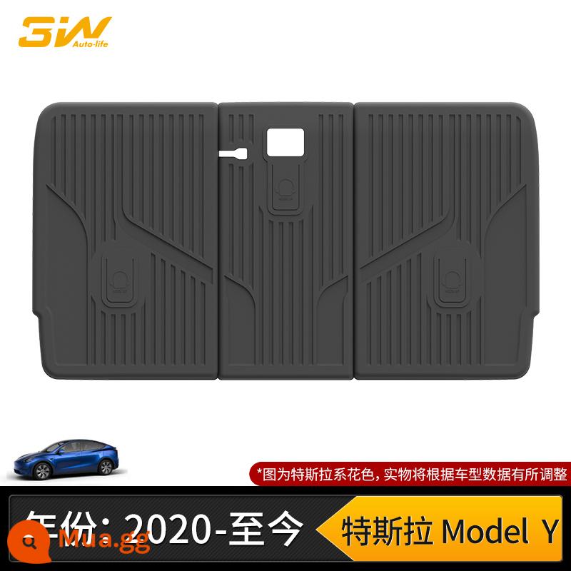 Thảm cốp xe TPE đầy đủ 3W phù hợp cho Tesla Model3 ModelY modelX S Edamame 3 thảm cốp xe - Đệm lưng ghế sau MODEL Y (20-24 mẫu)