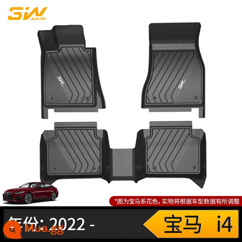 3W TPE đầy đủ thích hợp cho thảm lót sàn BMWX1X2X3X4X5LX6X7 1 series 2 series 3 series 4 series 5 series 525Li 7 series - Thảm sàn BMWI4 full TPE (22-24 mẫu)