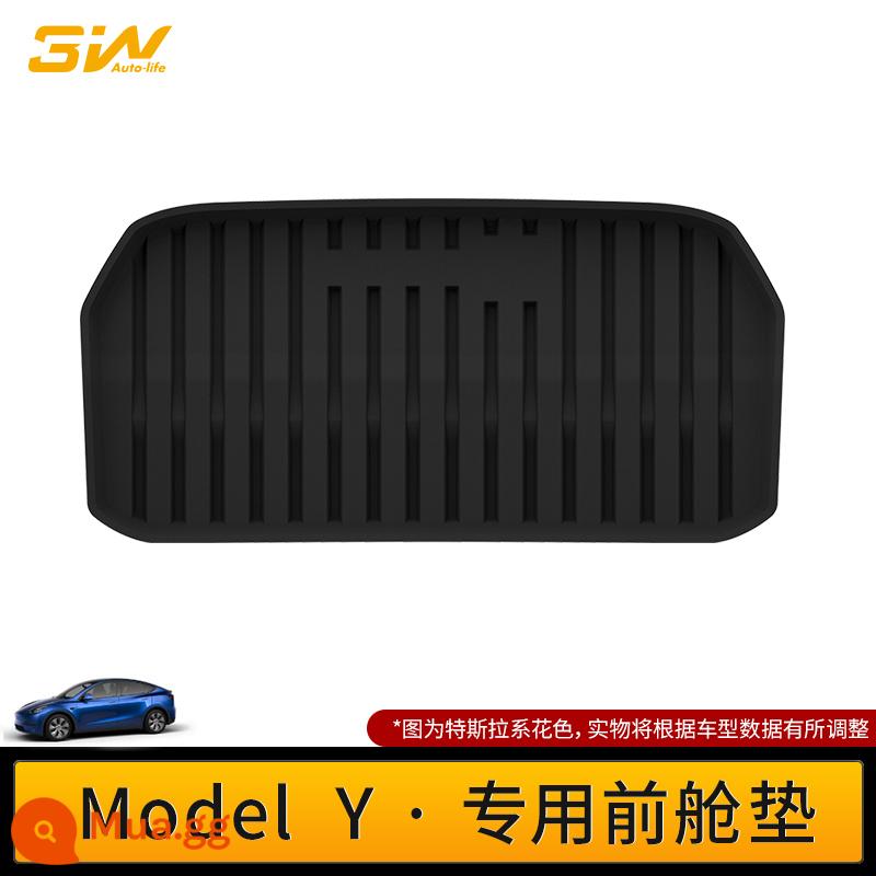 Thảm cốp xe TPE đầy đủ 3W phù hợp cho Tesla Model3 ModelY modelX S Edamame 3 thảm cốp xe - Đệm cabin phía trước MODEL Y (20-24 mẫu)