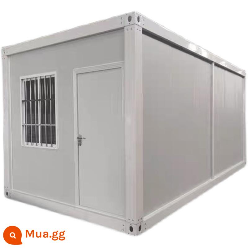 Nhà di động container để ở, bán hàng trực tiếp tại nhà máy, nhà thép màu chống cháy tùy chỉnh, nhà ván di động đơn giản tạm thời trên công trường - Trắng