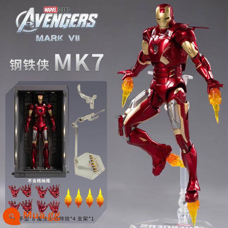 Marvel Người Nhện Đồ Chơi Mô Hình Di Động Búp Bê Bé Trai Chính Hãng Búp Bê Trung Chuyển Động Người Sắt Mô Hình Búp Bê - [Iron Man MK7] Phiên bản hộp quà siêu di động